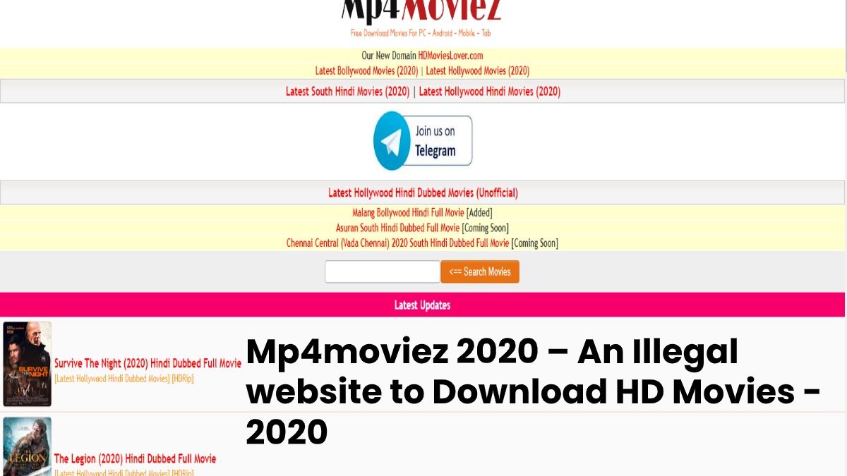 Mp4moviez 2020 – An illegal Website to Watch and Download Latest Hollywood and Bollywood Movies