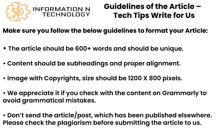 guidelines for the article informationntechnology