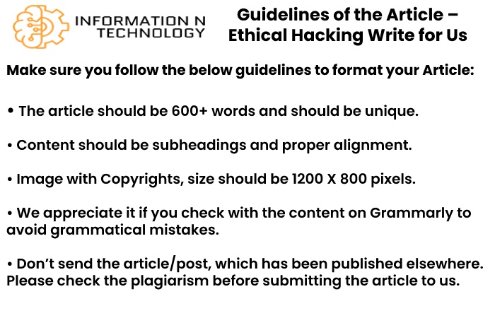 guidelines for the article informationntechnology 