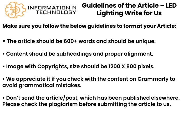 guidelines for the article informationntechnology - LED Lighting
