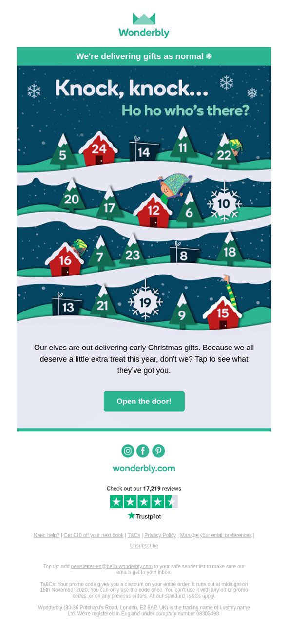 A Holiday color palette - Five Holiday Email Design Ideas For Your E-commerce Business