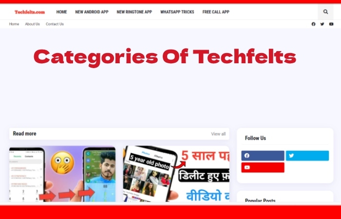 Categories Avaialble At Techfelts