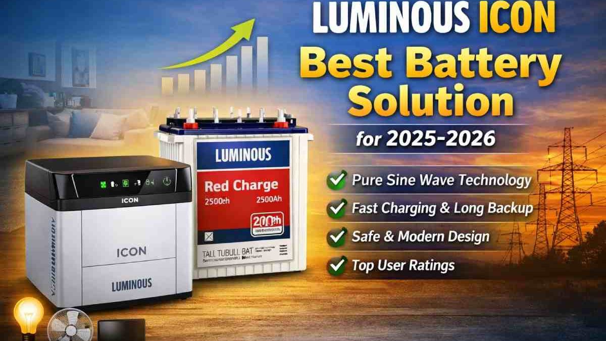 Luminous Icon is the Best Battery for Inverter